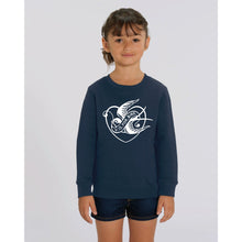 Load image into Gallery viewer, Navy blue & off white kids sweater