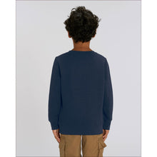 Load image into Gallery viewer, Navy blue & off white kids sweater