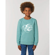 Load image into Gallery viewer, Teal & off white kids sweater