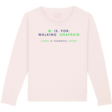 Load image into Gallery viewer, W. IS. FOR. WALKING UNAFRAID (Vintage white, Loose fit)