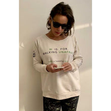 Load image into Gallery viewer, W. IS. FOR. WALKING UNAFRAID (Vintage white, Loose fit)