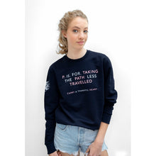 Load image into Gallery viewer, P. IS. FOR. TAKING THE PATH LESS TRAVELLED (Navy blue, Regular fit)