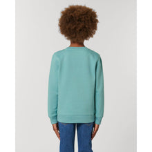 Load image into Gallery viewer, Teal &amp; navy blue kids sweater
